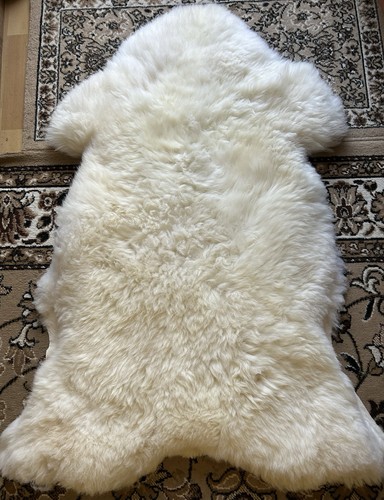 Peau mouton grand tapis en - de, mouton,