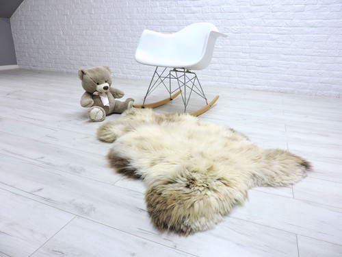 Beige crème grand tapis - crème, peau