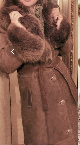 Manteau peau mouton avec - manteau,