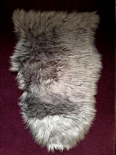 Tapis imitation peau mouton - imitation,