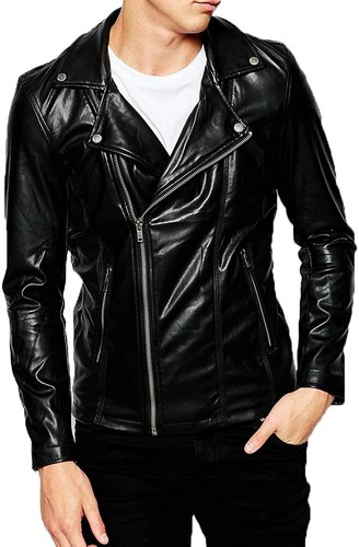 Veste cuir homme noire style - homme,