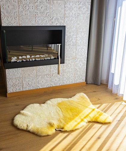 Peau mouton veritable - de,